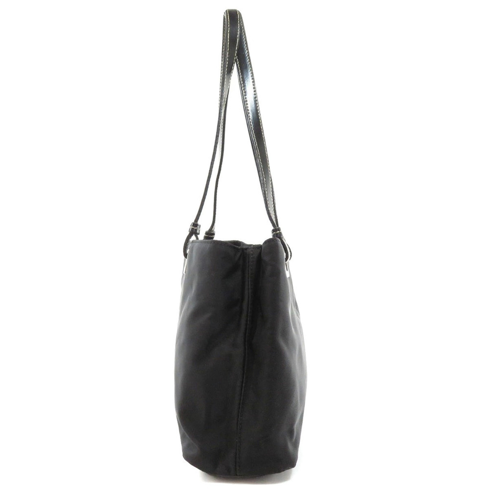 Prada Tote Tessuto Leather Shoulder Black Bag Black - Picture 3 of 11